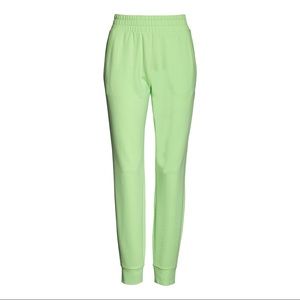 Alo Yoga Unwind Sweat Pant Neon Lime XS